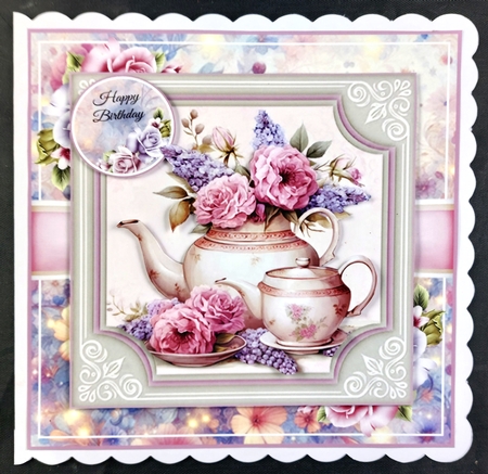 Floral Cuppa Mini Page Kit  by Linda Short