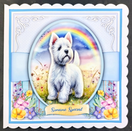 8x8 Mini Kit, Beautiful Westies Summer Meadow by Linda Short