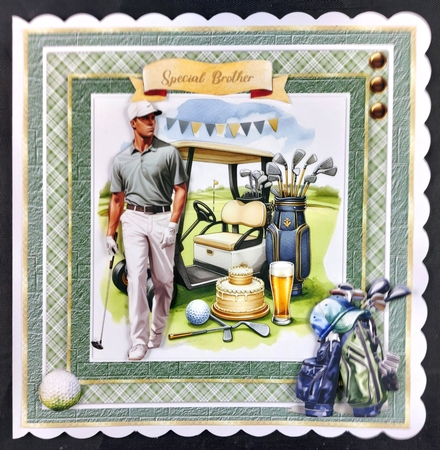 8x8 Mini Kit, Golfers Buggy Picnic by Linda Short