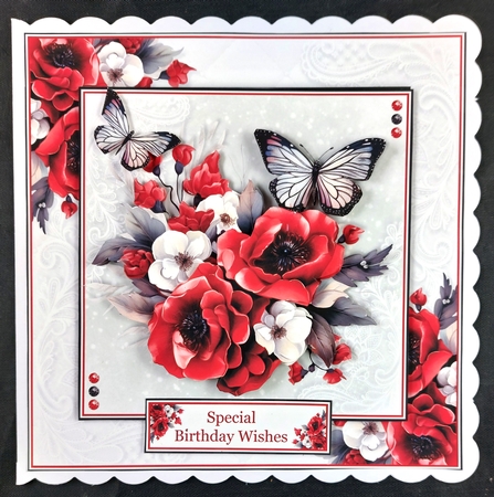 Poppies and Butterflies No.3 by Linda Short