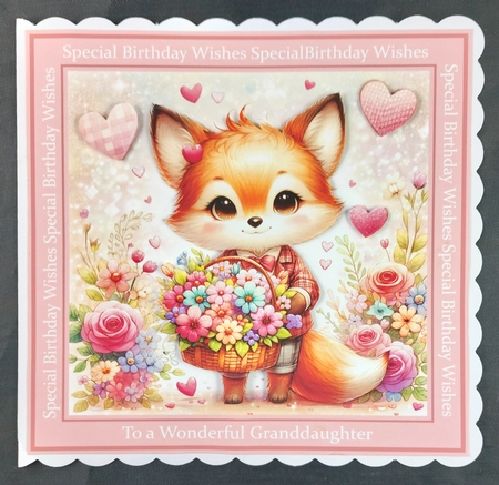 Fox with flowers by Linda Short