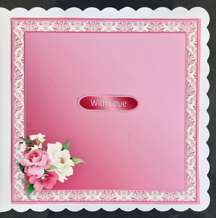 Pink Florals - Border Card Mini Kit by Linda Short