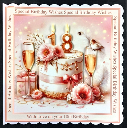 Pink 18th Birthday Wishes by Linda Short