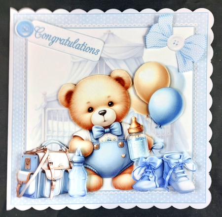 7x7 Its a boy choice of four mini kit by Linda Short