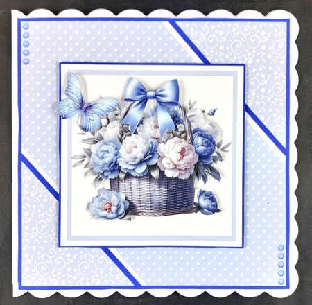 Blue Peony Arrangement by Linda Short