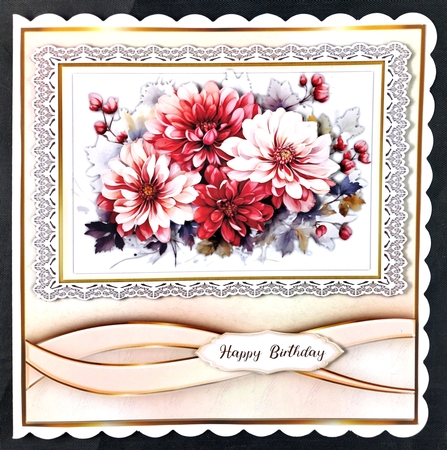 8x8 Beautiful Chrysanthemums by Linda Short