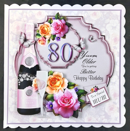 Female 80th Birthday In Lilac by Linda Short