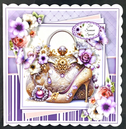 Floral Handbags And Shoes Mini Page Kit by Linda Short