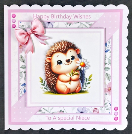 Happy Animals 8x8 Card Front Bumper Kit by Linda Short