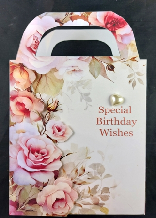 Floral edge gift bag 5 by Linda Short