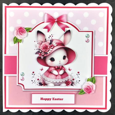 Lovely Little Bunnies Card & Toppers Set by Linda Short