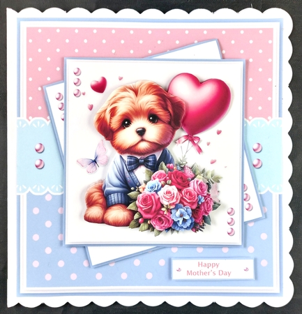 Bouquet Puppy ~ Birthday, Mothers Day, Valentine etc by Linda Short