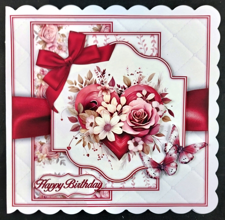 Delicate Flower Hearts Mini Kit  by Linda Short