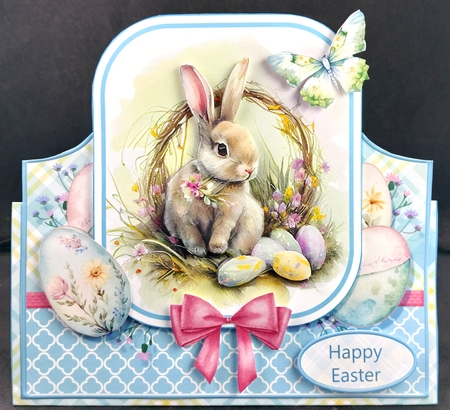 Easter Rabbit 4 Topper Tent Card Kit by Linda Short