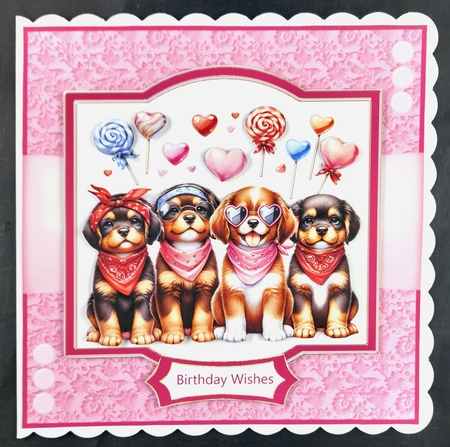 Sweet Valentines Puppies - Mini Kit by Linda Short