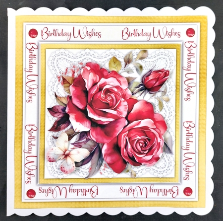 8x8 Mini Kit, Beautiful Red Birthday Roses by Linda Short