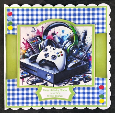For A Birthday Gamer - 6x6 by Linda Short