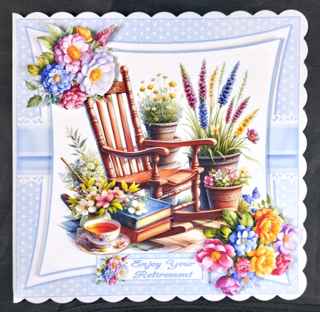 7x7 Time to sit relax enjoy 2 choice of four mini kit by Linda Short
