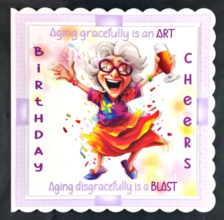 7x7 Aging gracefully choice of four mini kit by Linda Short