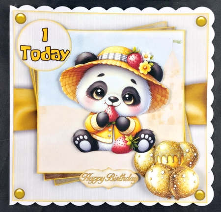 Little Panda  Mini Kit    7X7 by Linda Short