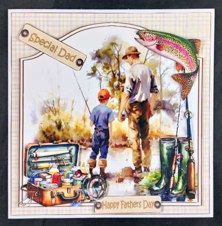 7x7 fishing with dad choice of four mini kit by Linda Short