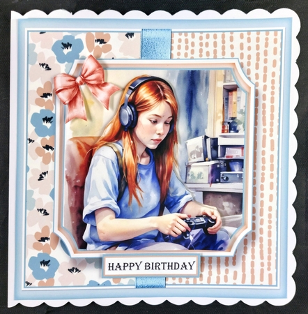 Gamer  Girl topper Kit  by Linda Short