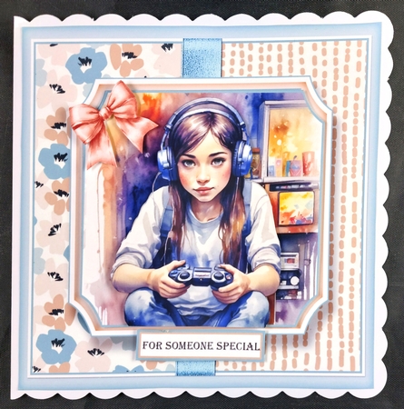 Gamer  Girl topper Kit  by Linda Short