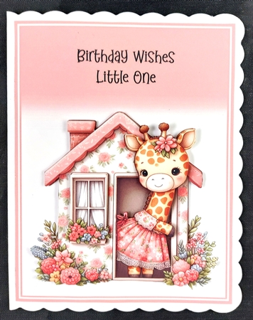 Birthday Wishes A5 Quick Card by Linda Short