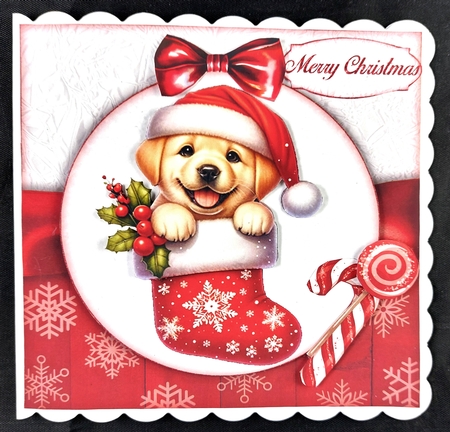 Christmas Labrador 2 Mini Kit  by Linda Short