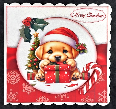 Christmas Labrador 2 Mini Kit  by Linda Short