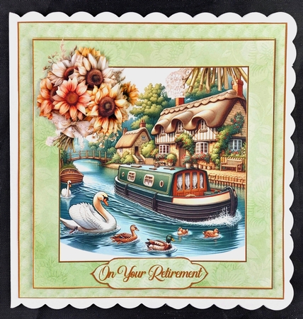Narrowboat dreams 7x7 by Linda Short