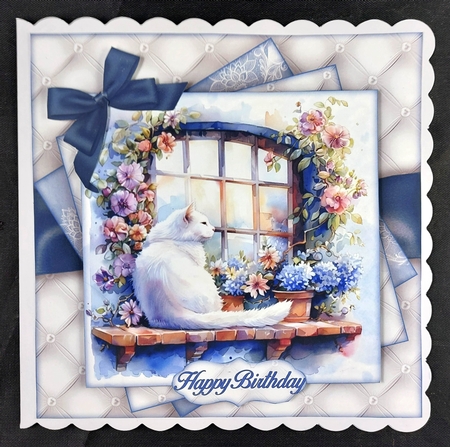 Cat In A Window Mini Kit 7X7 by Linda Short