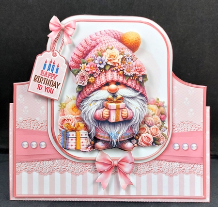 Birthday Gnomes Toppers Tent Card by Linda Short