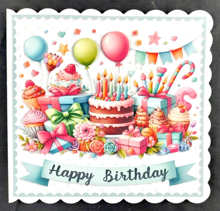 Card Topper - Birthday by Linda Short