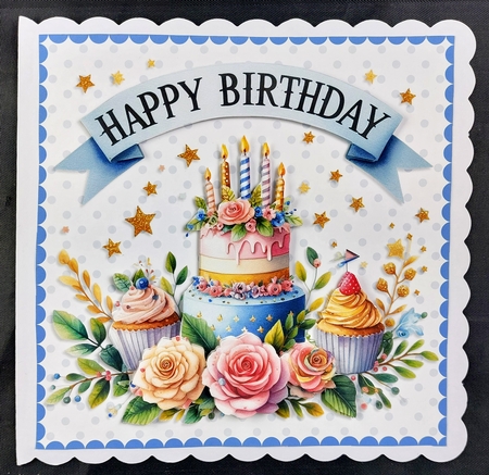 Card Topper - Birthday by Linda Short