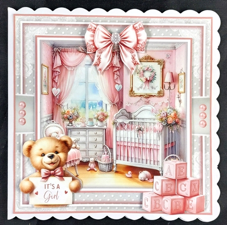 Baby Girl Nursery Mini Page Kit by Linda Short