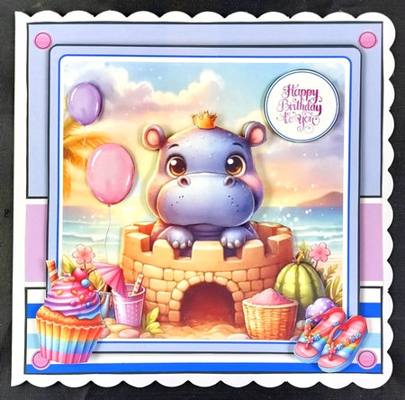 Hippo Beach Birthday by Linda Short