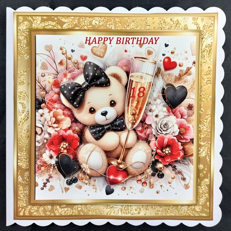 ANNIVERSARY TEDDY  by Linda Short