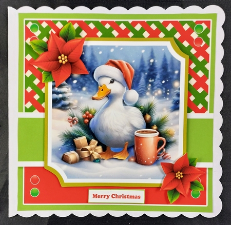 Mixed Christmas Animals Card & Toppers Set by Linda Short