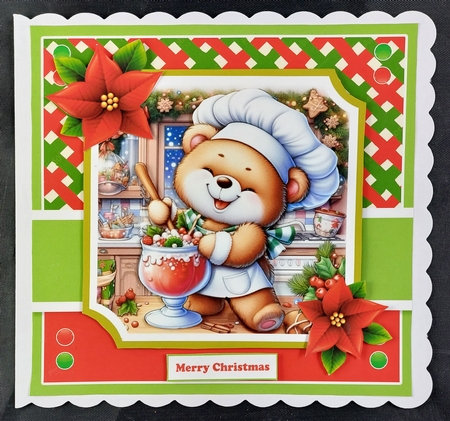 Mixed Christmas Animals Card & Toppers Set by Linda Short
