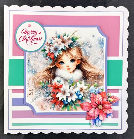Christmas Angel Card & Toppers Set by Linda Short