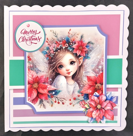 Christmas Angel Card & Toppers Set by Linda Short