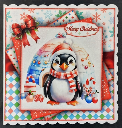 Penguins in Igloos Mini Kit 7X7 by Linda Short