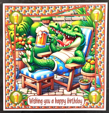 You old Croc! 7x7 by Linda Short