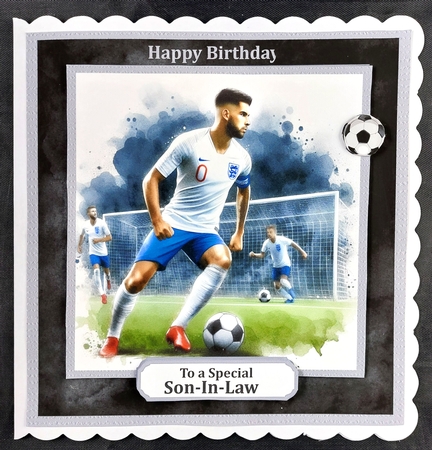 Football topper England by Linda Short