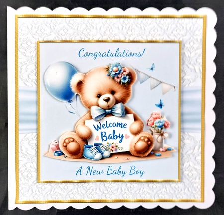 Baby Boy Teddy by Linda Short