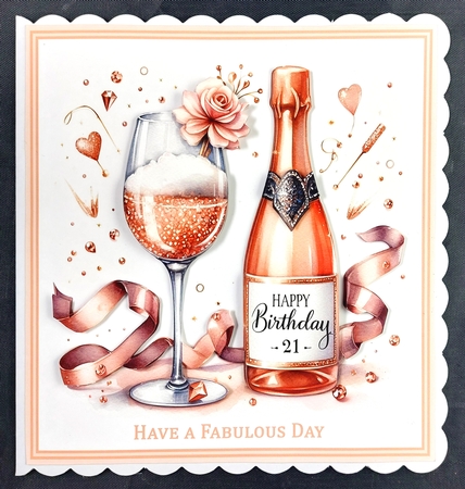 Peach Fizz 21st Birthday Complete Kit by Linda Short