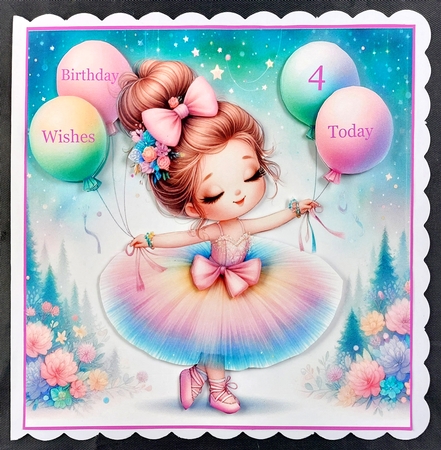 Birthday Ballerina Girl by Linda Short