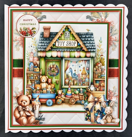 Whimsical Christmas Toy Shop Mini Page Kit by Linda Short