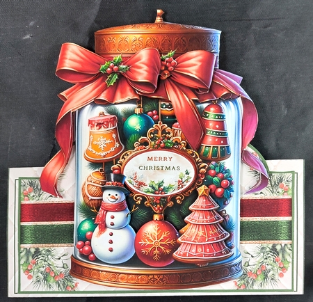Christmas Cookie Jar 02 Tent Card Kit by Linda Short